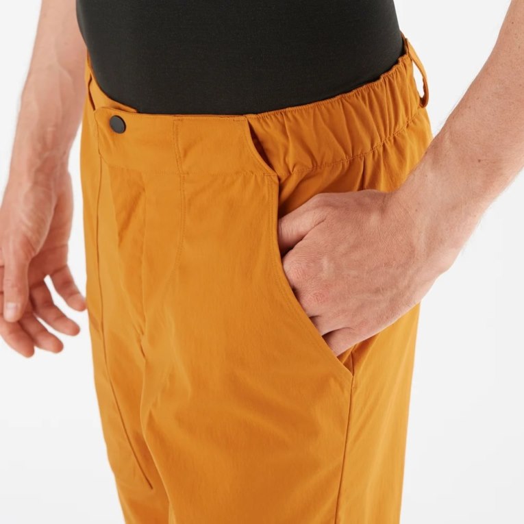 Salomon Outrack Men's Shorts Yellow | CA 31X75